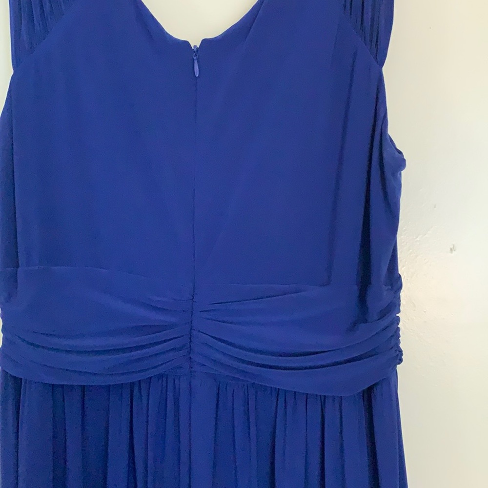 Gently used deep blue Evan-Picone dress size 14 - Picture 4 of 4